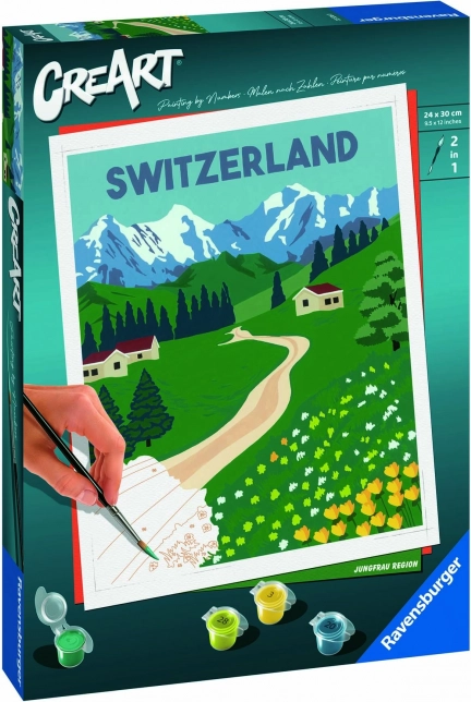 CreArt Jungfrau régió – számozott kifestő gyerekeknek és tiniknek