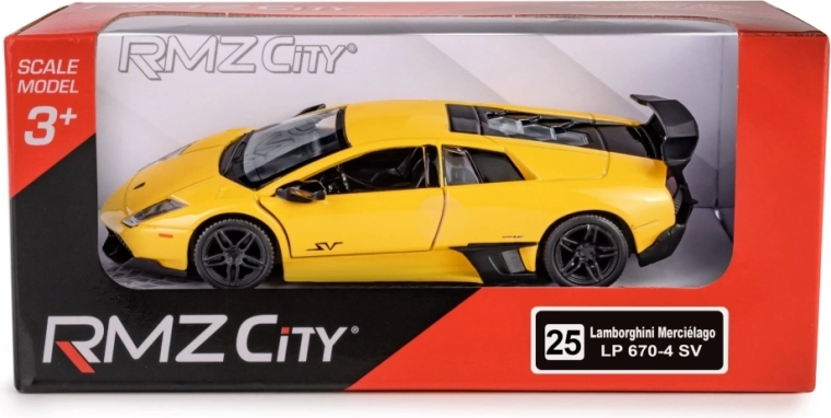RMZ City fém modell Lamborghini Murciélago LP670-4 SV 1:36 visszahúzós meghajtással
