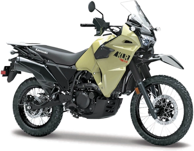 Maisto Kawasaki KLR 650 motorkerékpár khaki-fekete 1:18