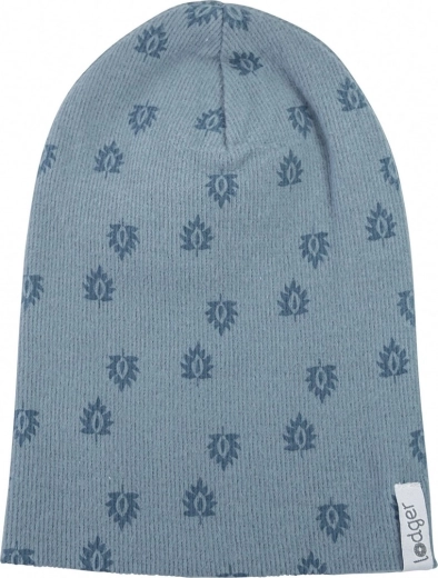 Lodger pamut bordázott sapka beanie print rib ocean 0–6 hónap