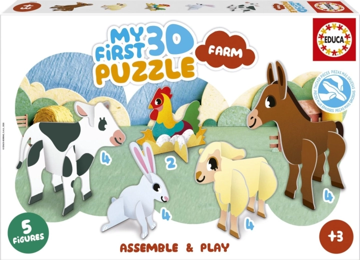EDUCA Első 3D puzzle-m Farm 5 az 1-ben