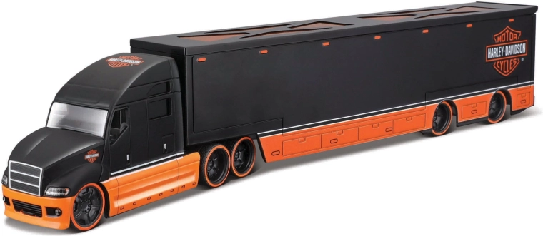 Maisto Harley-Davidson hauler fekete 1:64