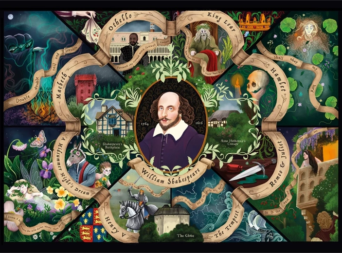 GIBSONS Shakespeare puzzle 1000 darabbal
