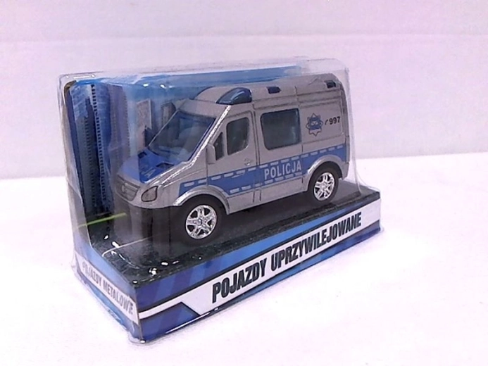 Mini rendőrségi furgon 8 cm