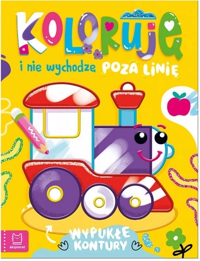 kifestők mozdonyos motívummal – domború kontúrok