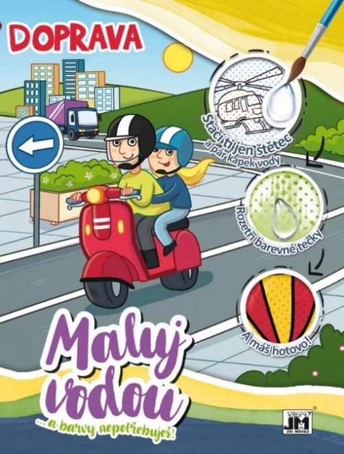 A4-es vízi kifestő – Közlekedés