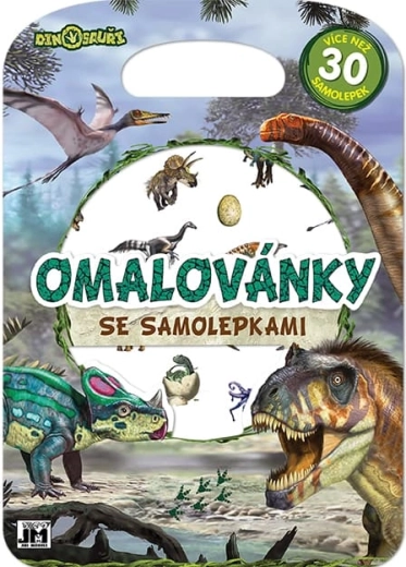 Dínós matricás kifestő