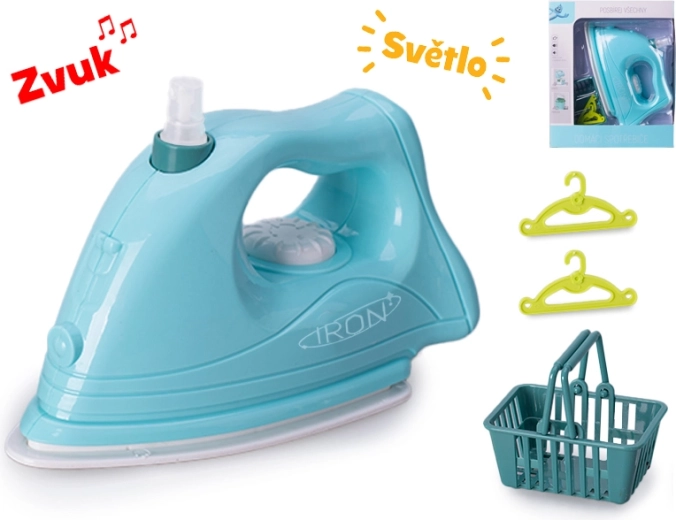 Gyermek vasaló fény- és hangeffektekkel, 16 cm