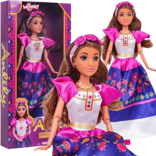 Woopie Royal Lily baba hagyományos mexikói népviseletben