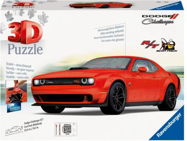 3D puzzle Dodge Challenger R/T Scat Pack Widebody 108 darabból