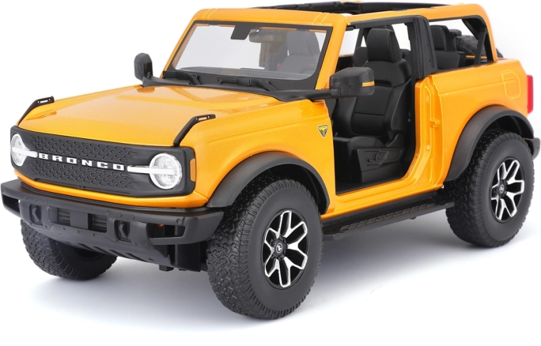 Maisto Ford Bronco Badlands narancssárga 1:18 modell ajtók nélkül