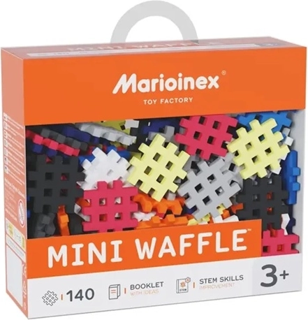 Mini waffle építőjáték, 140 darab, 3. minta