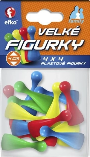 Efko family nagy színes figurák társasjátékokhoz 16 db