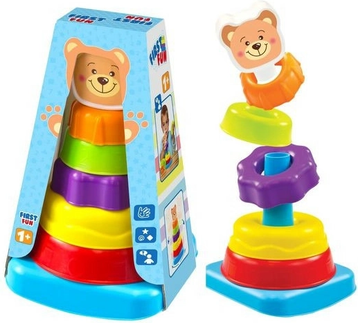 Építőkészlet piramis Mackó a legkisebb gyermekeknek