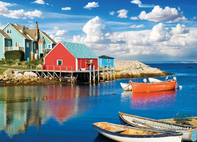 EUROGRAPHICS Puzzle Peggy's Cove, Új-Skócia – 1000 darab