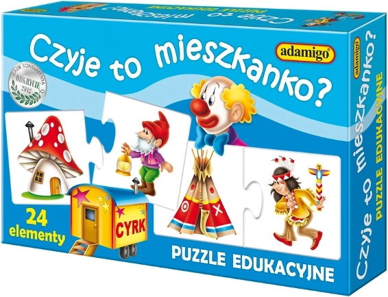 Ki lakik itt? Puzzle gyerekeknek