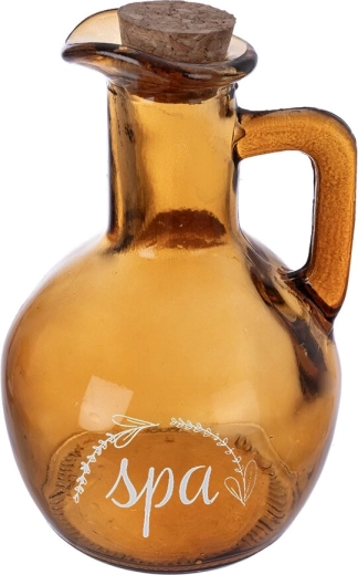 SPA borostyánszínű üvegpalack parafadugóval 180 ml