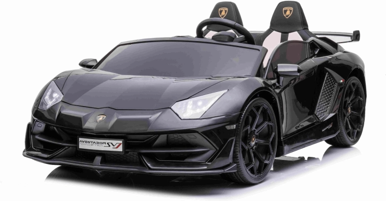 LAMBORGHINI Aventador SV elektromos gyermekautó, fekete, 12 V távirányítóval
