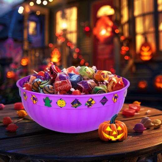 Halloween tál lila 30 × 12 cm