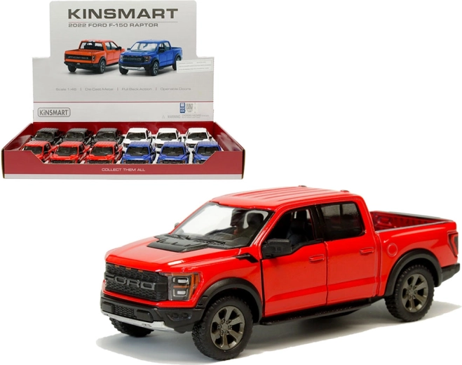 Fém modell Ford F‑150 Raptor 2021 visszahúzós meghajtással