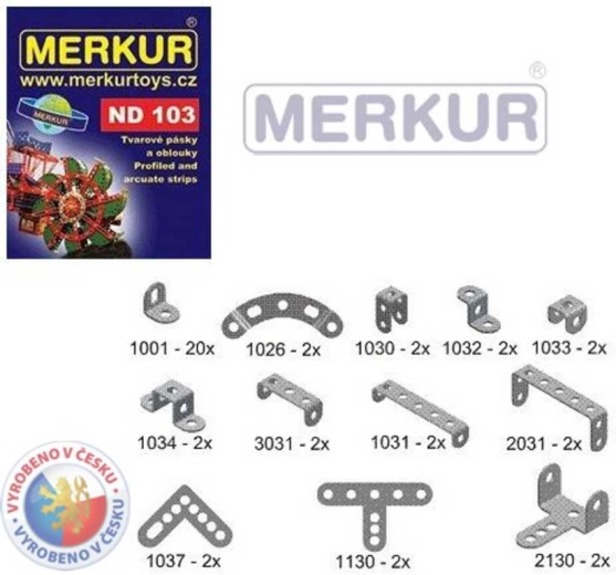Merkur szalagok és ívek – pótalkatrészek ND 103