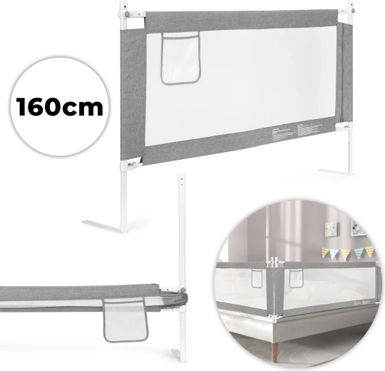 ECOTOYS 160 cm-es ágyoldali leesésgátló gyerekeknek