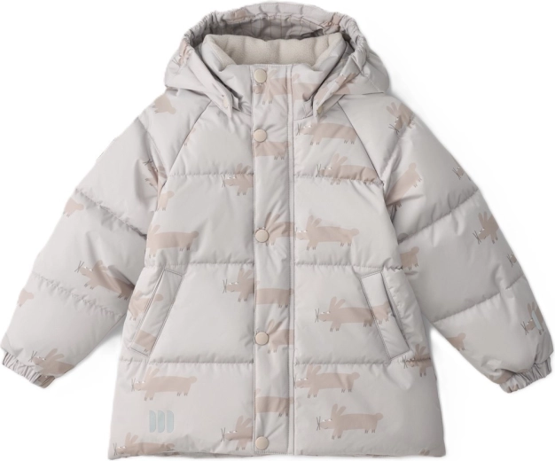 LEOKID Leni Silver Cloud Fluffy téli steppelt kabát, 104-es méret