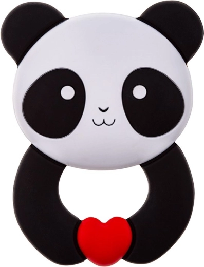Akuku szilikon rágóka panda - 1 db