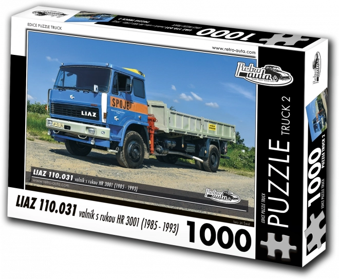 Puzzle Retro Autók Liaz 110.031 Raktér Karral HR 3001, 1000 Darab