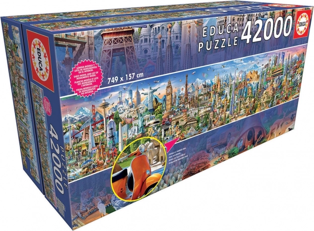 Educa puzzle 42 000 darab a világ körül
