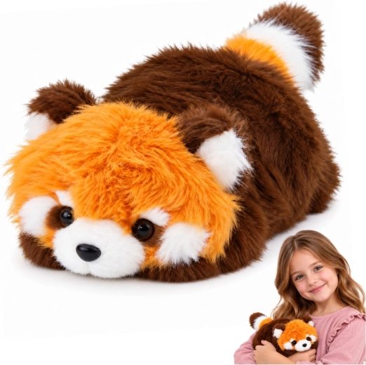 Vörös panda plüssfigura, 16 cm
