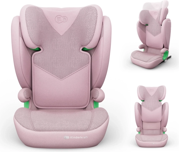 Kinderkraft Junior Fix 2 Plus i-Size autósülés 100–150 cm rózsaszín