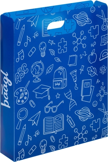 Baagl műanyag mappák iskolai füzetekhez, kék