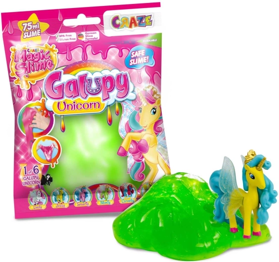 Craze varázslatos slime meglepetéssel Galupy Unicorn (színkeverék) - 1 db
