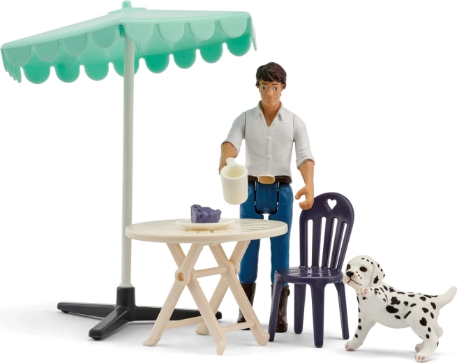 Schleich pocket set kávé melletti ücsörgés