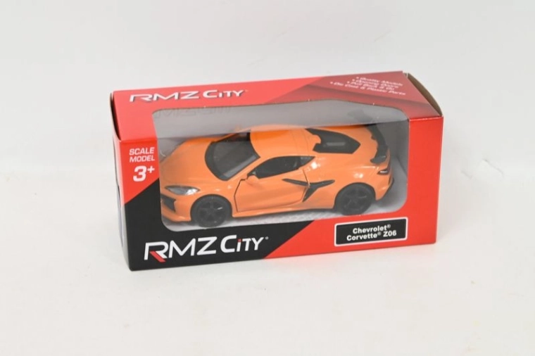 RMZ City Chevrolet Corvette Z06 2023 sárga autómodell 1:37
