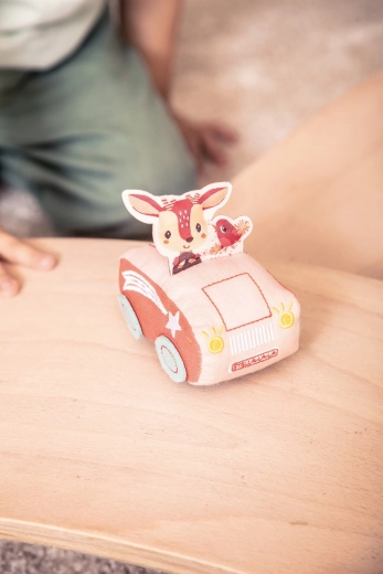 Lilliputiens felhúzható plüssautó Stellával, az őzikével