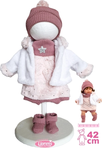 Llorens öltözet babához 42 cm – 6 darabos téli szett