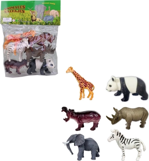 Safari állatkák tasakban (6 db)