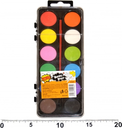 Vízfesték 12 szín ecsettel