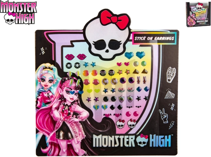 Ragasztható fülbevalók MONSTER HIGH – 24 darabos készlet gyerekeknek