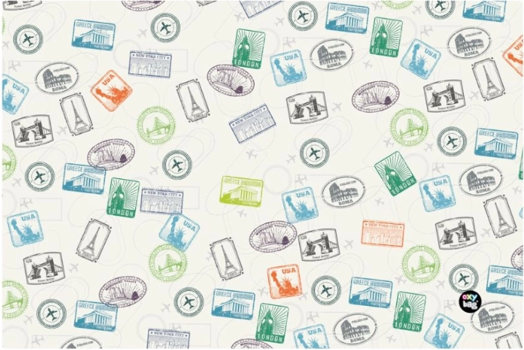 Polipropilén asztali alátét Stamps