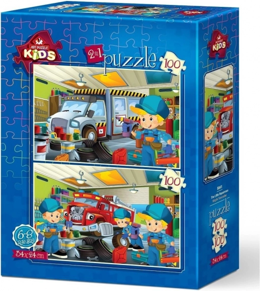Puzzle Kis szerelők 2×100 darab
