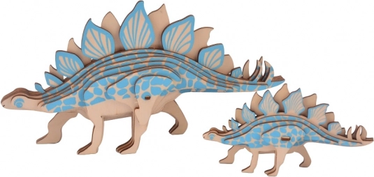 Woodcraft fa 3D puzzle stegosaurus 2 az 1-ben