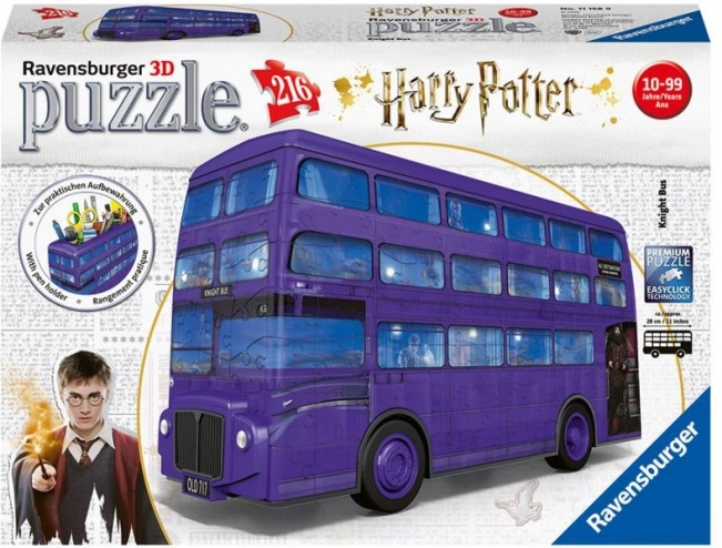3D Puzzle Harry Potter Varázslatos Autóbusz 216 darab