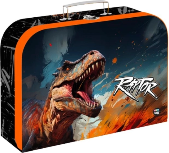 Gyerek laminált bőrönd Dino 34 cm