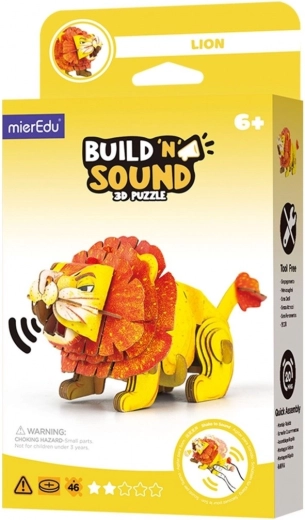 3D puzzle MierEdu Építs és hallgasd – oroszlán