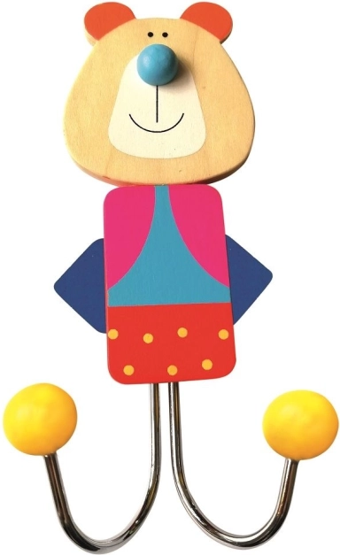 Gyerekeknek szánt medve motívumos fogas