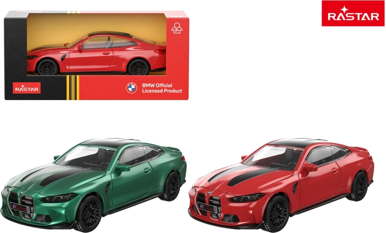 Rastar BMW M4 CS 1:43 piros fém kisautó - 1 db