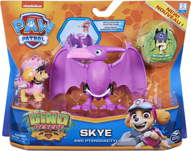 Mancs Őrjárat Dino Rescue figurák – Skye és pterodaktilusz